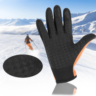 Gant Thermique - WinterCyclingGloves™ - Orange - SecuryBike