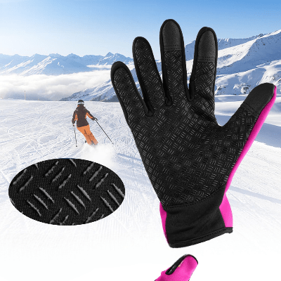 Gant Thermique - WinterCyclingGloves™ - Rose - SecuryBike