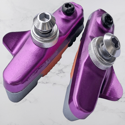 Patin de Frein pour Vélo - BikeBrakeShoes™ - Mauve - SecuryBike