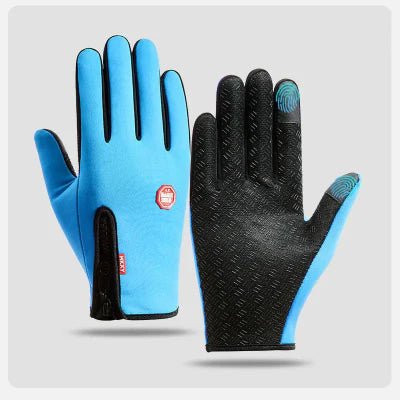 Gant Thermique - WinterCyclingGloves™ - Bleu Ciel - SecuryBike