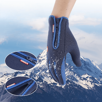 Gant Thermique - WinterCyclingGloves™ - Bleu Foncé - SecuryBike