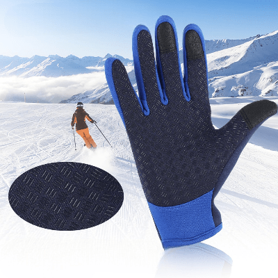 Gant Thermique - WinterCyclingGloves™ - Bleu Foncé - SecuryBike